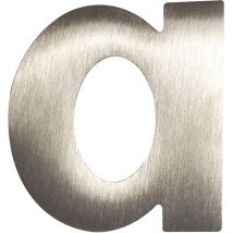 Kleinbuchstabe a – 60 mm – Edelstahl – matt