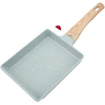 Kleine, Quadratische, Grüne Antihaft-bratpfanne Aus Aluminiumlegierung, Gleichmäßige Hitzeverteilung, Ideal Zum Kochen Von Eiern Zu Hause