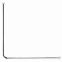 Kleine Wolke - Tringle de rideau de douche universelle 3 tailles Chrome