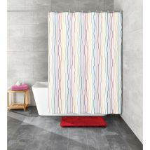 Jolie - Tenda da doccia in tessuto pes, 120 x 200 cm, multicolore - Kleine Wolke