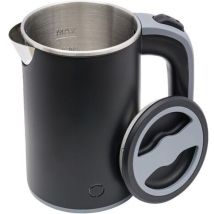 Kleiner Wasserkocher 800 Ml – Mini-teekessel (600 W) – Reise-wasserkocher Aus Edelstahl – Tragbarer Elektrischer Wasserkocher (schwarz)