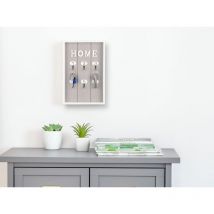 Kleines Schlüsselbrett sasi Weiß-Grau, Höhe 30cm