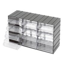 Kleinteilemagazin 12 schubladen sortimentsboxen sortimentskasten fervi C085/12