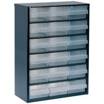 Schubladenmagazin 918-02 mit 18 Schubladen 417 x 306 x 150 mm - Raaco
