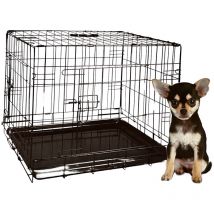 Kleintierkäfig 48x30x38cm schwarz 138245