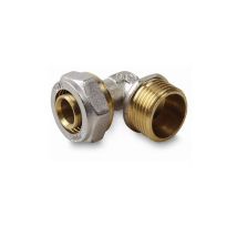 Idmar - Klemmring Bogen Mit Ag 20x1/2' Schraubfitting Aluminim Verbundrohr Klemmringverschraubung Pex