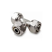 Idmar - Klemmring T-stück 16x16x16 Schraubfitting Aluminim Verbundrohr Klemmringverschraubung Pex