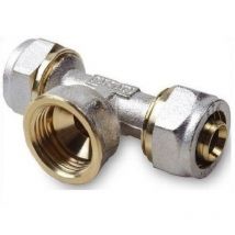 Idmar - Klemmring T-stück Mit Ig 25x1'x25 Schraubfitting Aluminim Verbundrohr Klemmringverschraubung Pex