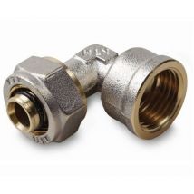 Klemmring Bogen mit IG 25x1" Schraubfitting Aluminim Verbundrohr klemmringverschraubung PEX