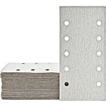 Shark Klett-Schleifblätter, 230 x 115 mm, 10-Loch, f. Schwingschleifer, Normalkorund (50 Stk.) K320 - Miotools