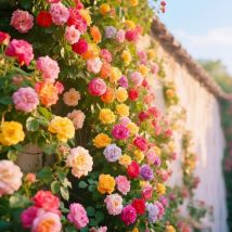 1000 Stück Kletterrose Samen – Rosen Samen Mix Garten Blumen Outdoor
