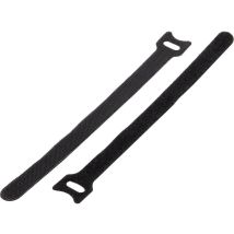 Basetech - 98001c372 Klettkabelbinder Zum Bündeln Haft- Und Flauschteil (l X B) 200 Mm X 13 Mm Schwar