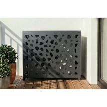 Klimaanlagen- Und Wärmepumpenabdeckung Aneto Sunny Aluminium Grau – Größe M