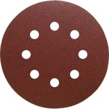 125mm 8 Hole Paper Sanding Discs 320G - Klingspor