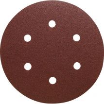 150mm 6 Hole Paper Sanding Discs 220G - Klingspor