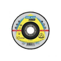 322776 smt 624 supra disque à lamelles grain 120 bombé, 125 mm, bleu/noir - Klingspor