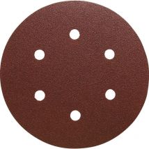 Disque abrasif adhésif ps 22 k 150 mm granul. 180 p. bois / métal corindon nombre de trous 6