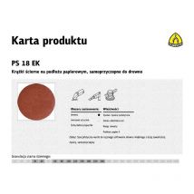 Krążek ścierny samoprzyczepny 125mm ps18ek gr.180 /50szt. - Klingspor