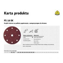 Krążek ścierny samoprzyczepny 150mm ps18ek gr.150 gls1 /50szt. - Klingspor