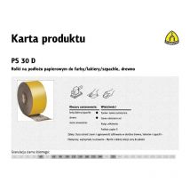 Klingspor rolka na podłożu papierowym ps30d 115mm gr.220 (50mb)