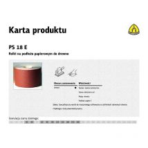 Klingspor - rolka na podłożu papierowym ps18e 150mm gr. 60 (50mb)