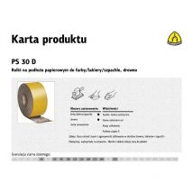 Klingspor rolka na podłożu papierowym ps30d 115mm gr.220 (50mb)