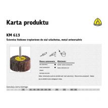 Ciernica listkowa trzpieniowa km613 40mm x 30mm x 6mm gr.120 - Klingspor