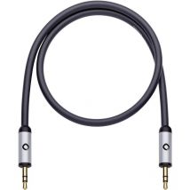 Klinke Audio Anschlusskabel [1x Klinkenstecker 3.5 mm - 1x Klinkenstecker 3.5 mm] 0.50 m Schwarz ver