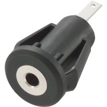 716868 Klinken-Steckverbinder 2.5 mm Buchse, Einbau vertikal Polzahl: 2 Mono Schwarz - Tru Components