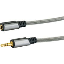 Schwaiger Gmbh - Ainstein Aux Verlängerungskabel 5m – 3,5 Mm Klinkenstecker Auf Klinkenbuchse Audiokabel