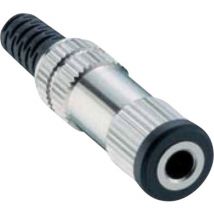 Lumberg - 152203 Klinken-Steckverbinder 3.5 mm Buchse, gerade Polzahl: 2 Mono Silber 1 St.