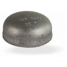 Stahl Klöpperboden 1 Zoll 33,7 x 2,6 mm DN25 Blindkappe schwarz