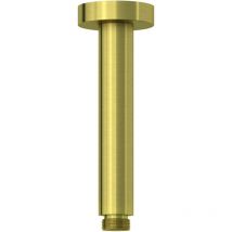 Kludi - A-Qa - Bras de douche de plafond, 15 cm, or brossé 66515N0-00