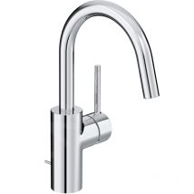 Kludi - Mitigeur de lavabo Bozz Saillie 165 mm, avec garniture d'écoulement, chrome