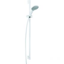 Kludi - Freshline - Set doccia con soffione 120, getto singolo, tubo con flessibile, bianco 6784091-00