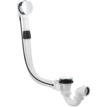 Rotexa - Garniture de vidage et trop-plein pour baignoire, avec câble Bowden, chrome 2140805-00 - Kludi