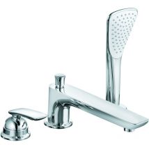 Kludi - Balance - Mitigeur pour montage sur bord de baignoire, installation 3 trous, chrome 524470575