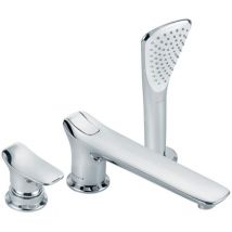 Kludi - Amba - Mitigeur pour montage sur bord de baignoire, installation 3 trous, chrome 534470575