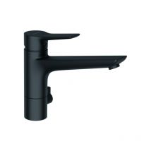 Kludi - Mix robinet de cuisine mitigeur monocommande 329063975 levier fermé, bec pivotant, noir mat