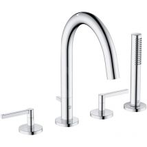 Kludi - Nova Fonte - Mitigeur pour rebord de baignoire, installation à 4 trous, chrome 204250515