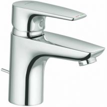 Pure&Solid - Miscelatore da lavabo, con sistema di scarico, cromato 343820575 - Kludi