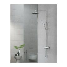 DIVEx3S système de douche thermostatique double 6907905-00 avec douchette à main, chromé - Kludi