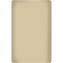 Klulk - Lenzuolo Sotto Con Angoli Elasticizzati 1 Posto E Mezzo 100% Cotone Sabbia 125 X 200 + 25 Cm Made In Italy