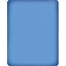 Lenzuolo Sotto Con Angoli Elasticizzati Matrimoniale 100% Cotone Blu Cobalto 175 x 200 + 27 Cm Made In Italy - Klulk