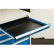 Lutz Blades - Insert caoutchouc pour tiroirs noir pour largeur d'armoire 572 mm pour tiroirs H 50-175 mm