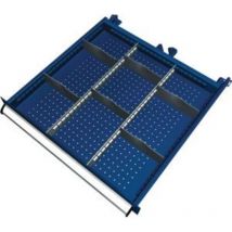 Schubladenunterteilungsmaterial Fronthöhe 100-125 mm 2 Längs-/6 Querteiler Schubladenbreite 459 mm