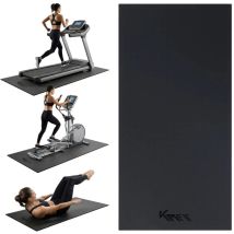 Km-fit Bodenschutzmatte 130x70 Cm Für Fitness & Büro – Rutschfest, Geräuschdämpfend, Pvc, Home Gym Schutzmatte Schutzpad
