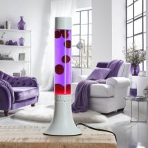Knallige Lavalampe Lila Rot h: 38 cm stimmungsvoll yvonne