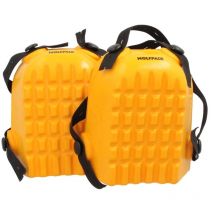 Knieschützer-Set – 15,5 x 12 x 5 cm – Hochbeständiges Polyurethan – Verstellbare elastische Riemen – Für Bau, Zimmerer, Gartenbau
