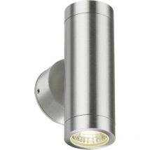 Knightsbridge - Applique Murale led Up/Down 2x4W Chrome Brossé 230V IP65 8W